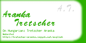 aranka tretscher business card